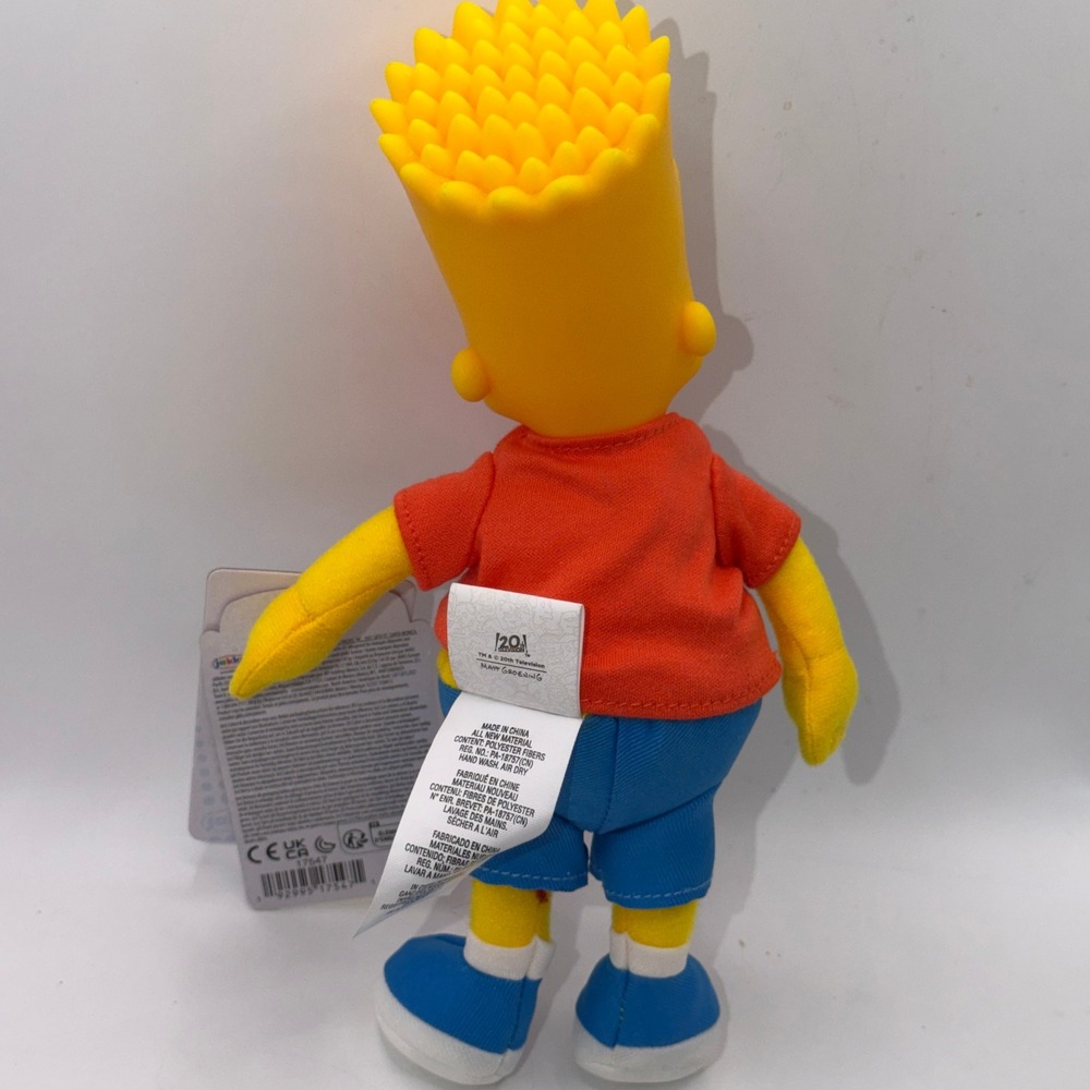 The Simpsons Jakks Pacific Plush Set Homer Bart Lisa Cartoon Collectible 90s Toy - Picture 6 of 11